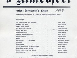 1950 – &quot;s&#039;Almrösl oder Jenewein&#039;s Ende&quot;