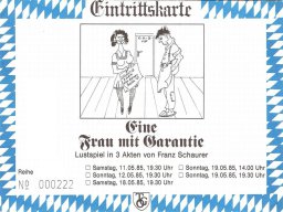 1985 - &quot;Eine Frau mit Garantie&quot;