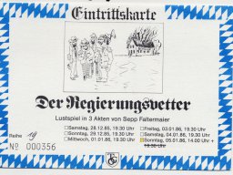 1985 – &quot;Der Regierungsvetter&quot;