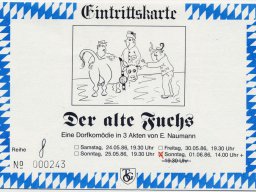 1986 – "Der alte Fuchs"