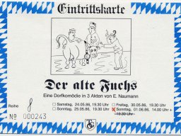 1986 – "Der alte Fuchs"