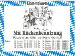 2003 – &quot;Mit Küchenbenutzung&quot;